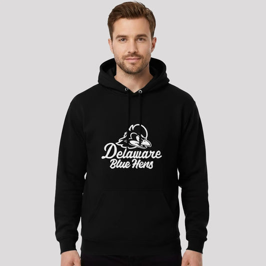 2025 Delaware Blue Hens Mascot Hoodie   theclothingtribe