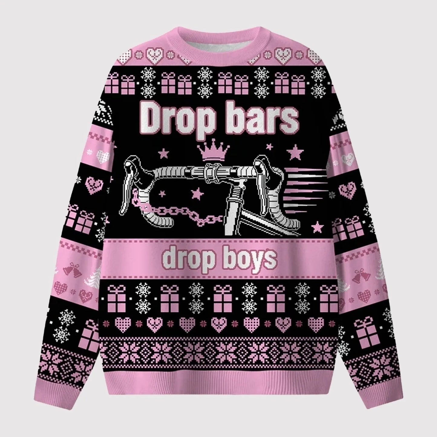2025 Drop Bars Drop Boys Ugly Sweater   theclothingtribe