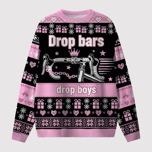 2025 Drop Bars Drop Boys Ugly Sweater   theclothingtribe