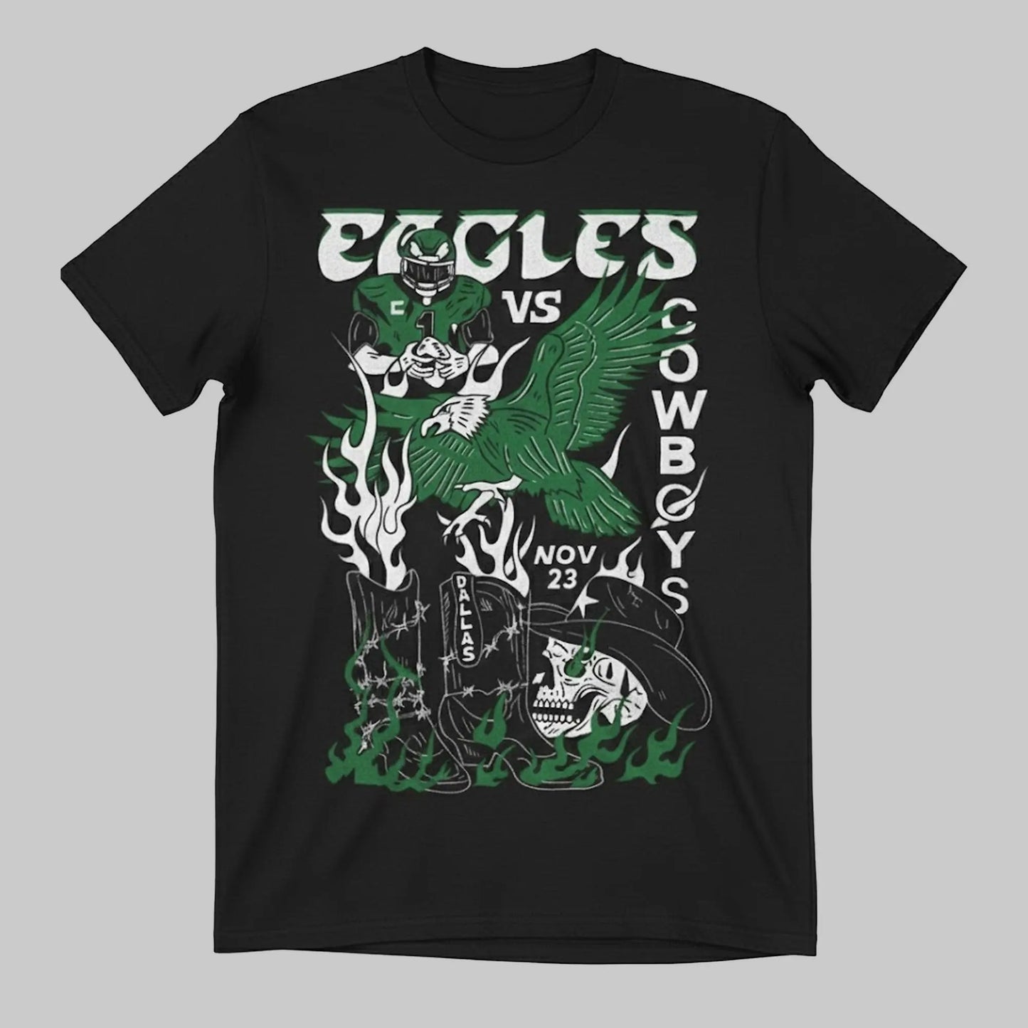 2025 Eagles Showdown in Dallas Shirt theclothingtribe