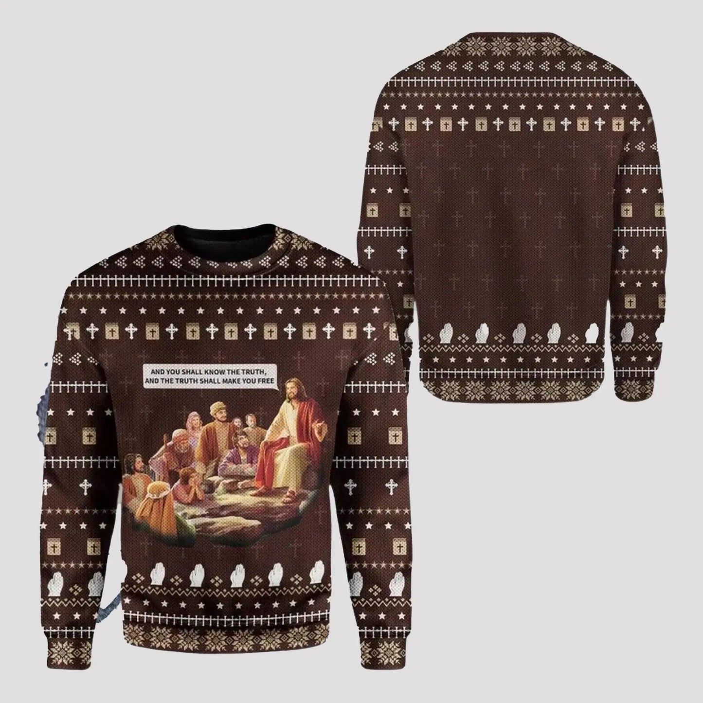 2025 Jesus And You Shall Know The Truth Ugly Sweater theclothingtribe
