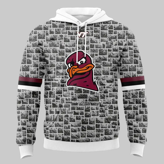 2025 Mascot HokieBird Hokie Stone Virginia Tech Hoodie theclothingtribe