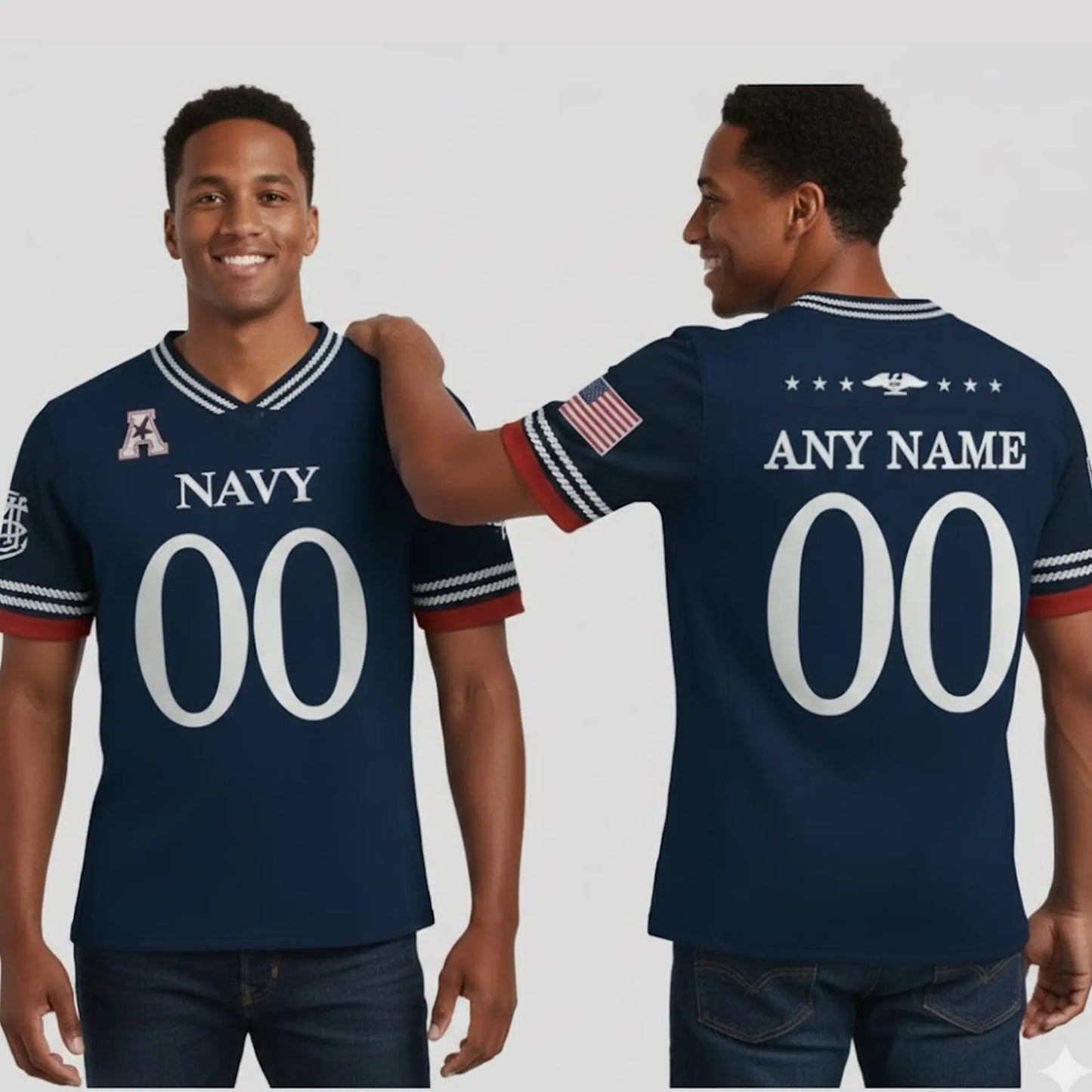 2025 Navy Midshipmen 250th Anniversary Jersey   theclothingtribe