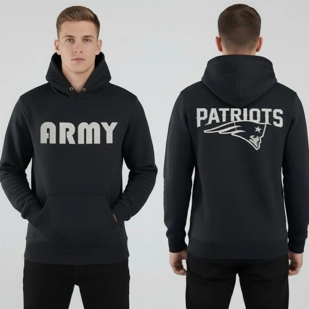 2025 New England Patriots Army Hoodie theclothingtribe