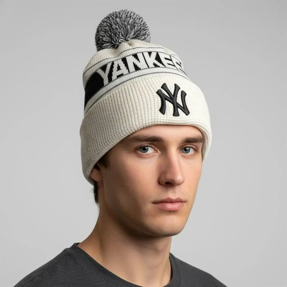 2025 New York Yankees Pom Beanie - theclothingtribe