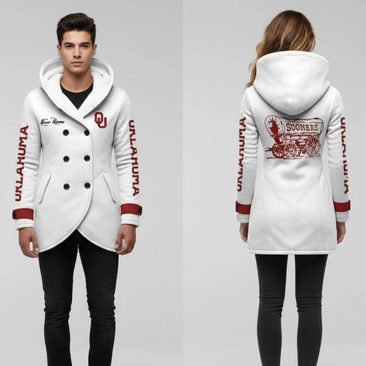 2025 Oklahoma Long Hooded Fleece Jacket   theclothingtribe