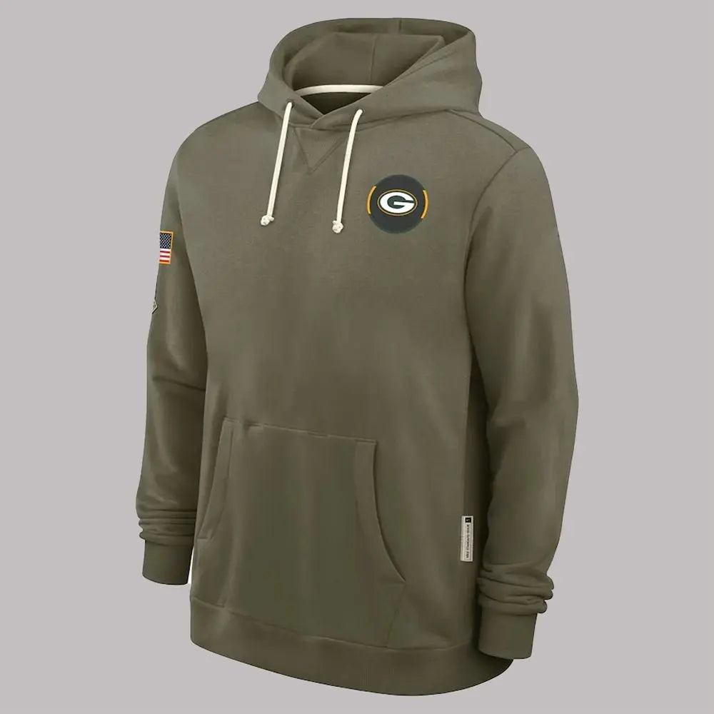 2025 Packers Salute To Service Hoodie theclothingtribe