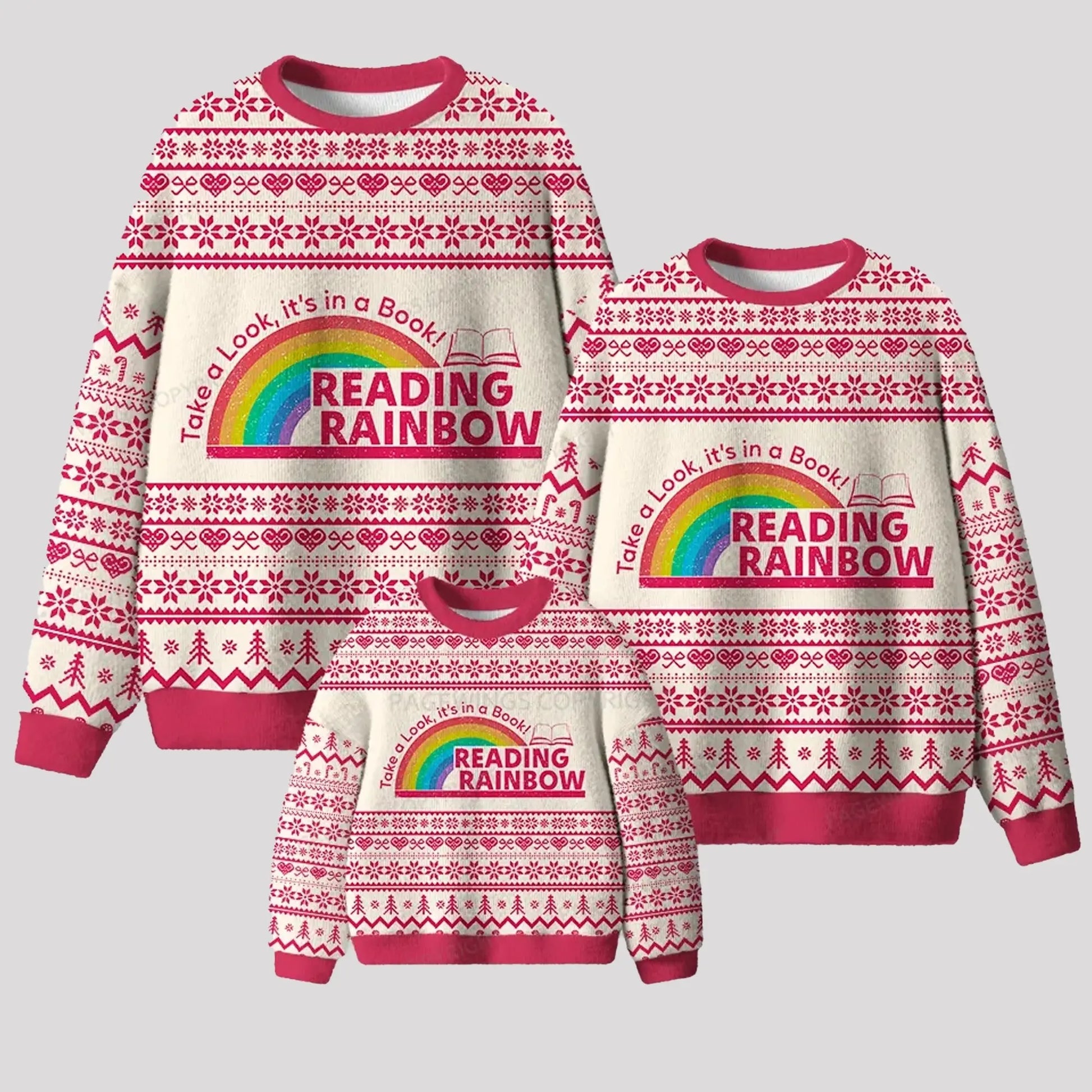 2025 Reading Rainbow Ugly Sweater theclothingtribe