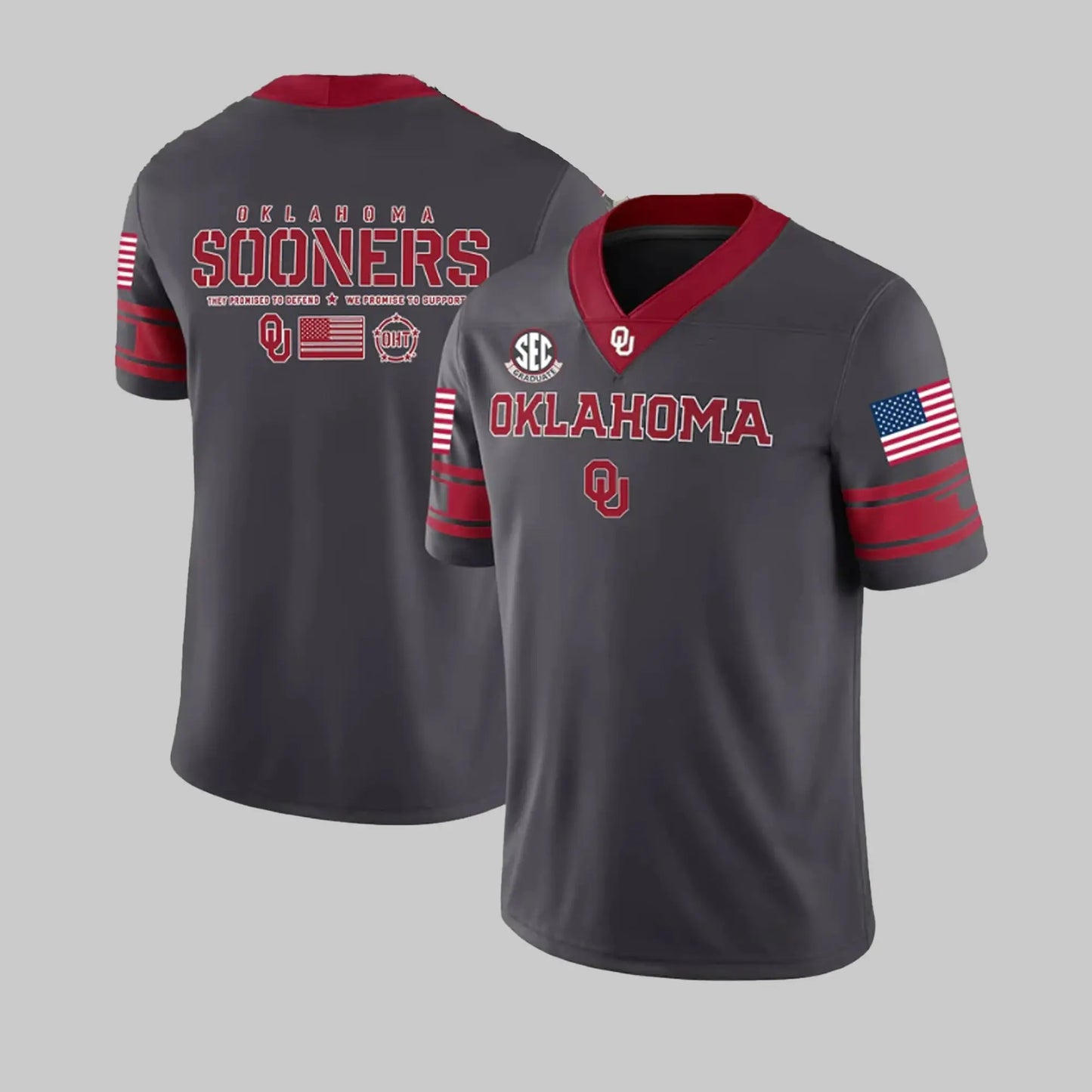 2025 Sec Graduates Oklahoma Sooners Football Salute To Service Jersey theclothingtribe