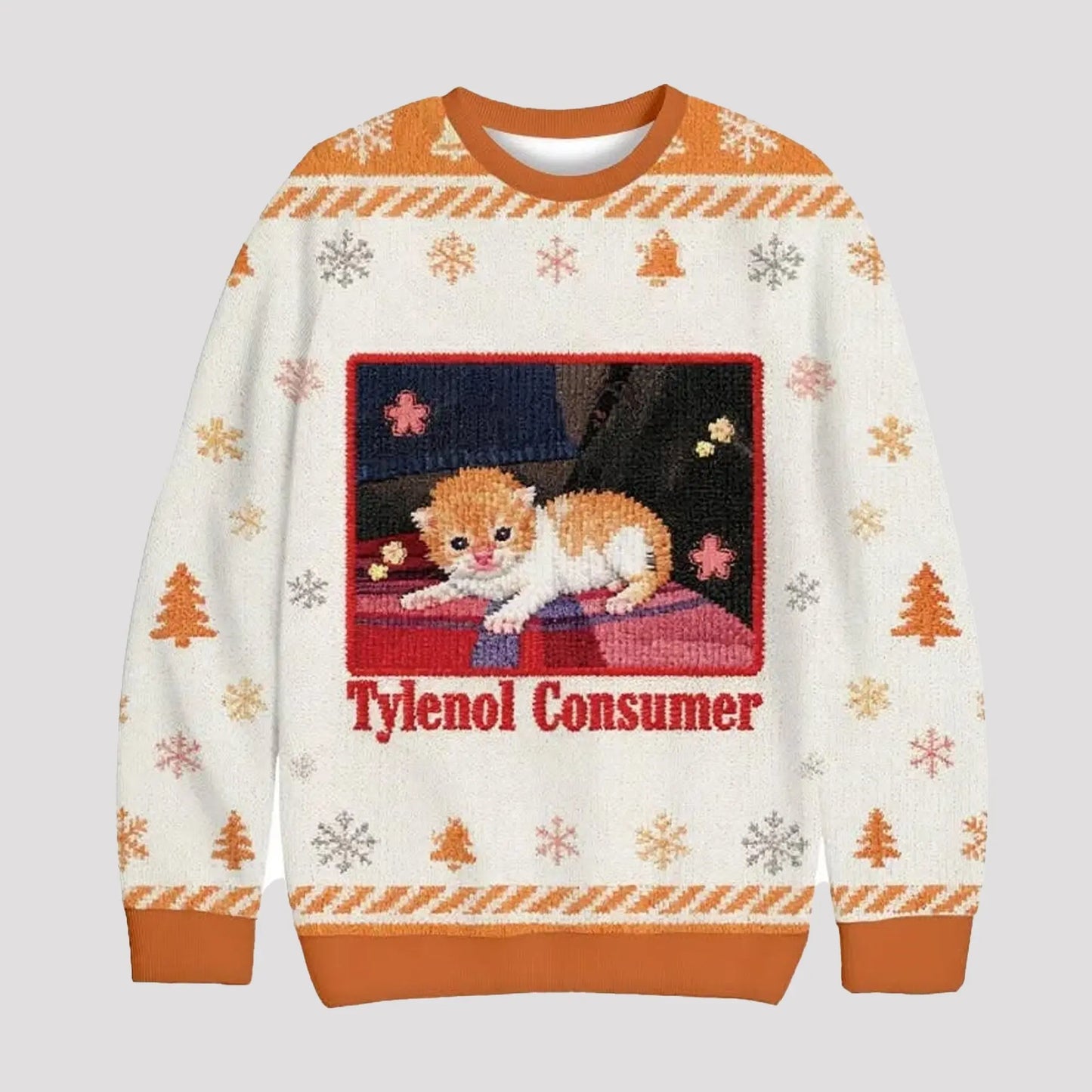 2025 Cat Tylenol Consumer Ugly Sweater theclothingtribe