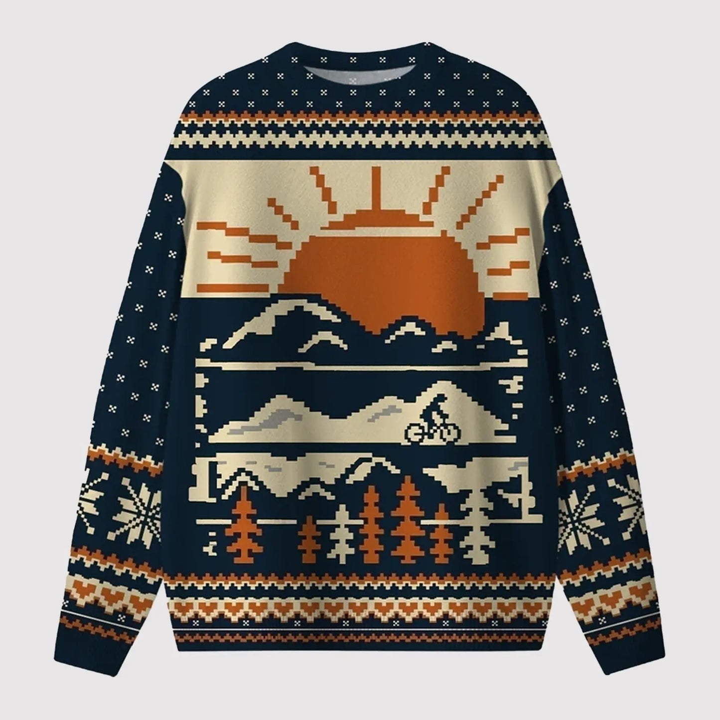 2025 Warm Sunset Ugly Sweater   theclothingtribe