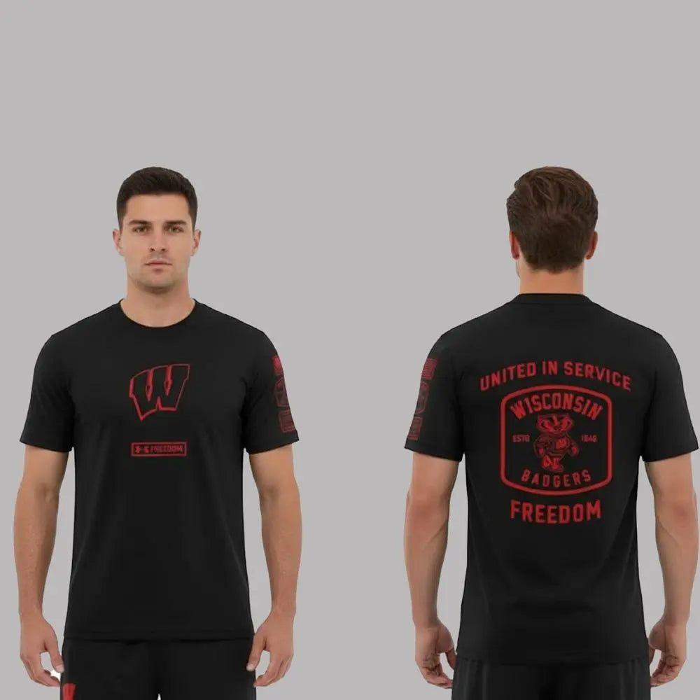 2025 Wisconsin Badgers United In Service Freedom Shirt theclothingtribe
