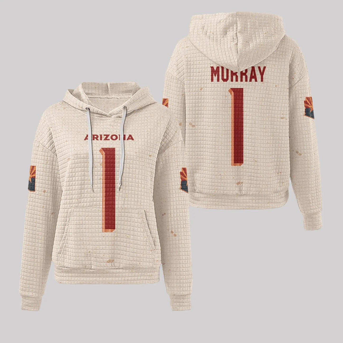 2025 Arizona Cardinals Waffle Hoodie theclothingtribe