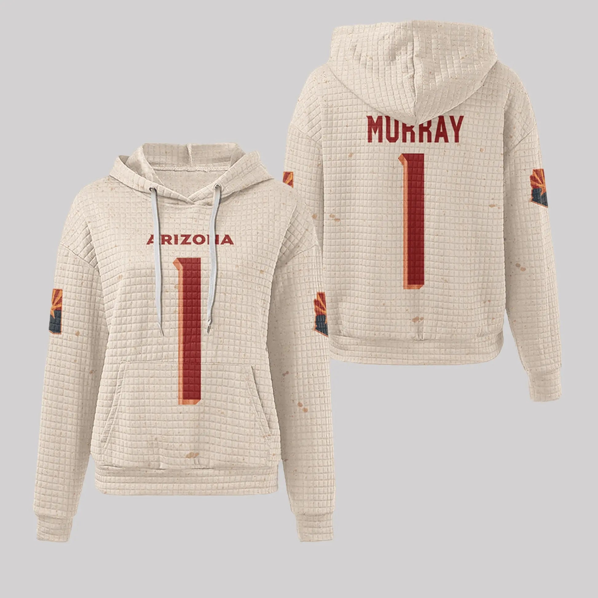 2025 Arizona Cardinals Waffle Hoodie theclothingtribe