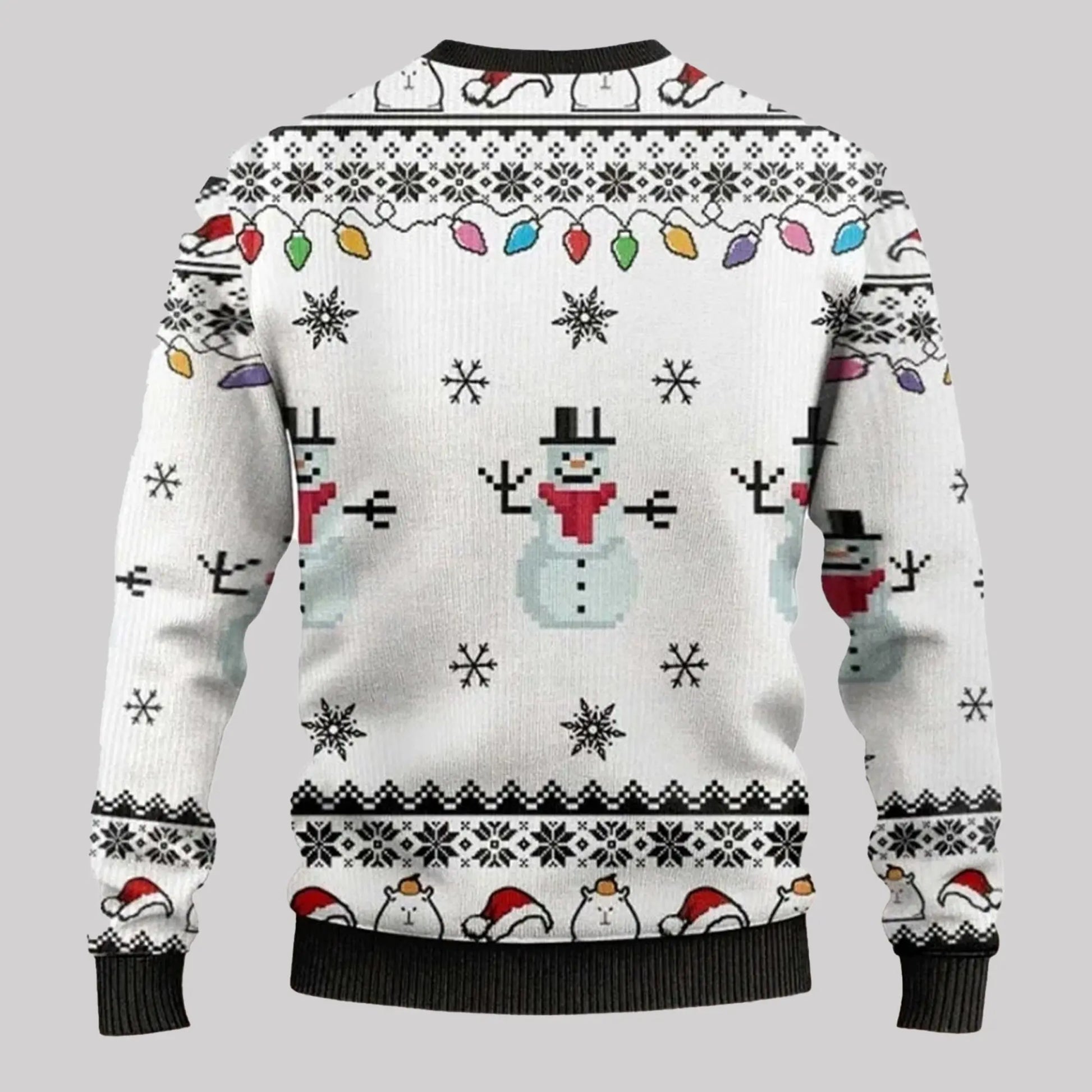 2025 Capybara Smoking Ugly Sweater   theclothingtribe