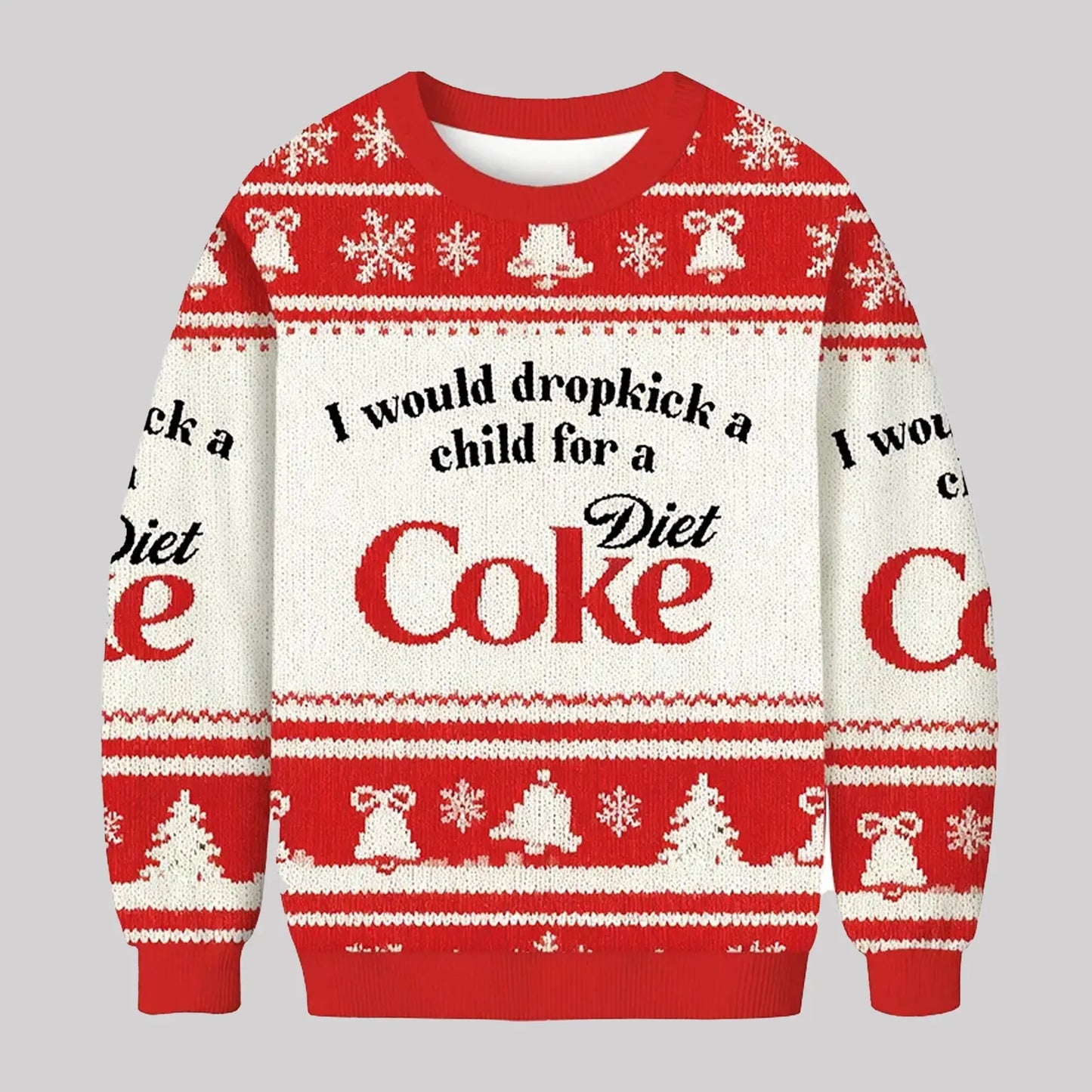 2025 I Would Dropkick A Child For A Diet Coke Ugly Sweater theclothingtribe
