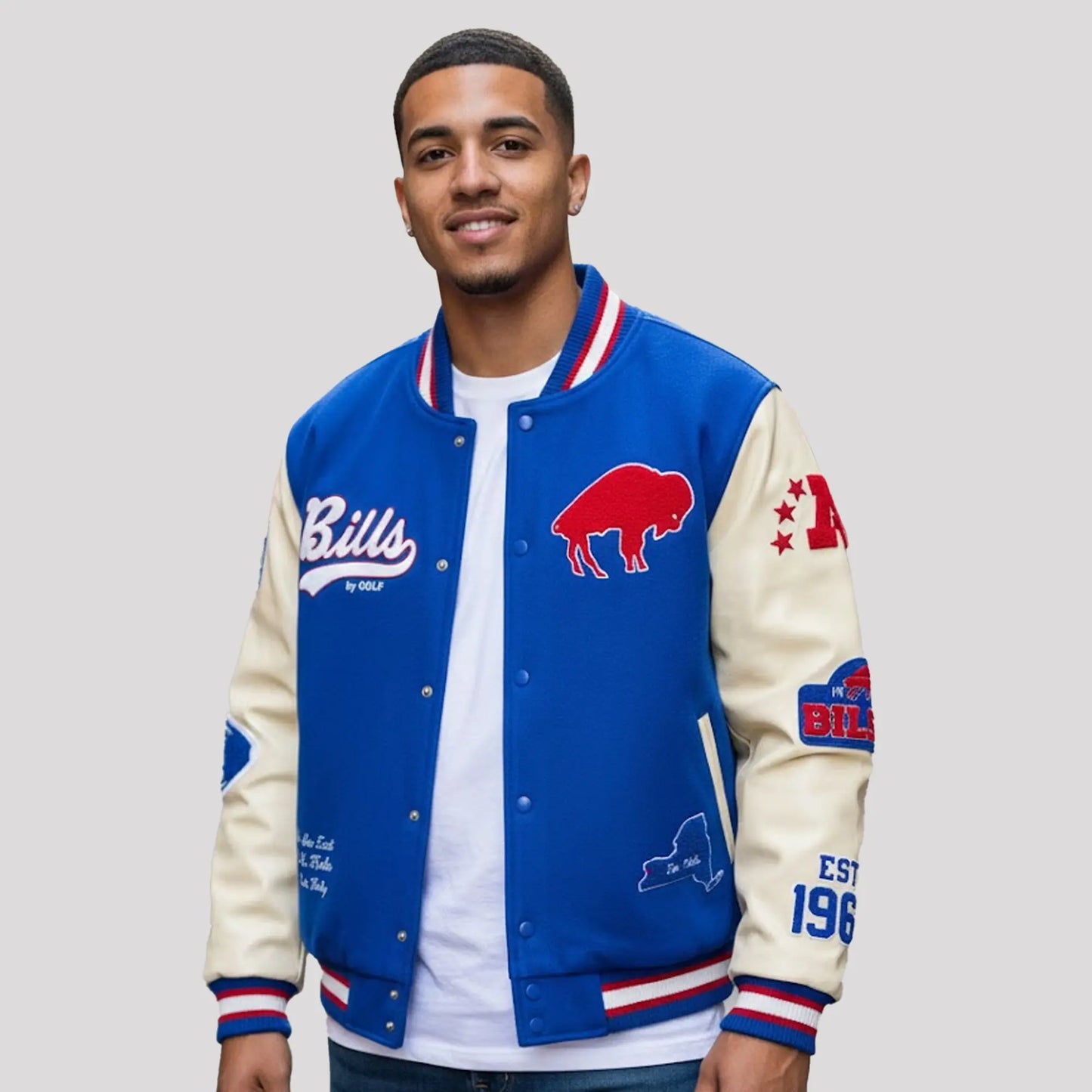 2025 James Cook Buffalo Bills By Golf Jacket   theclothingtribe