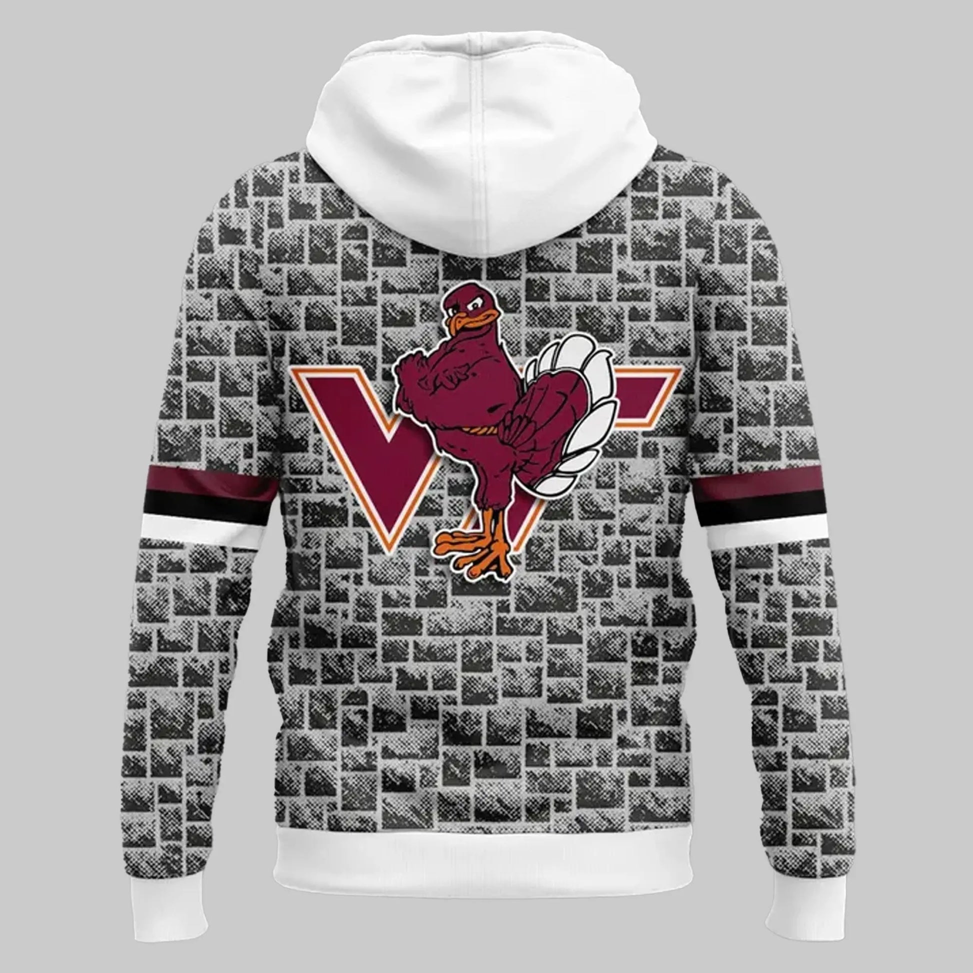 2025 Mascot HokieBird Hokie Stone Virginia Tech Hoodie theclothingtribe