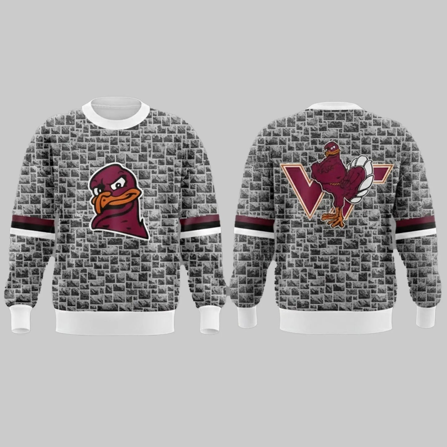 2025 Mascot HokieBird Hokie Stone Virginia Tech Hoodie theclothingtribe