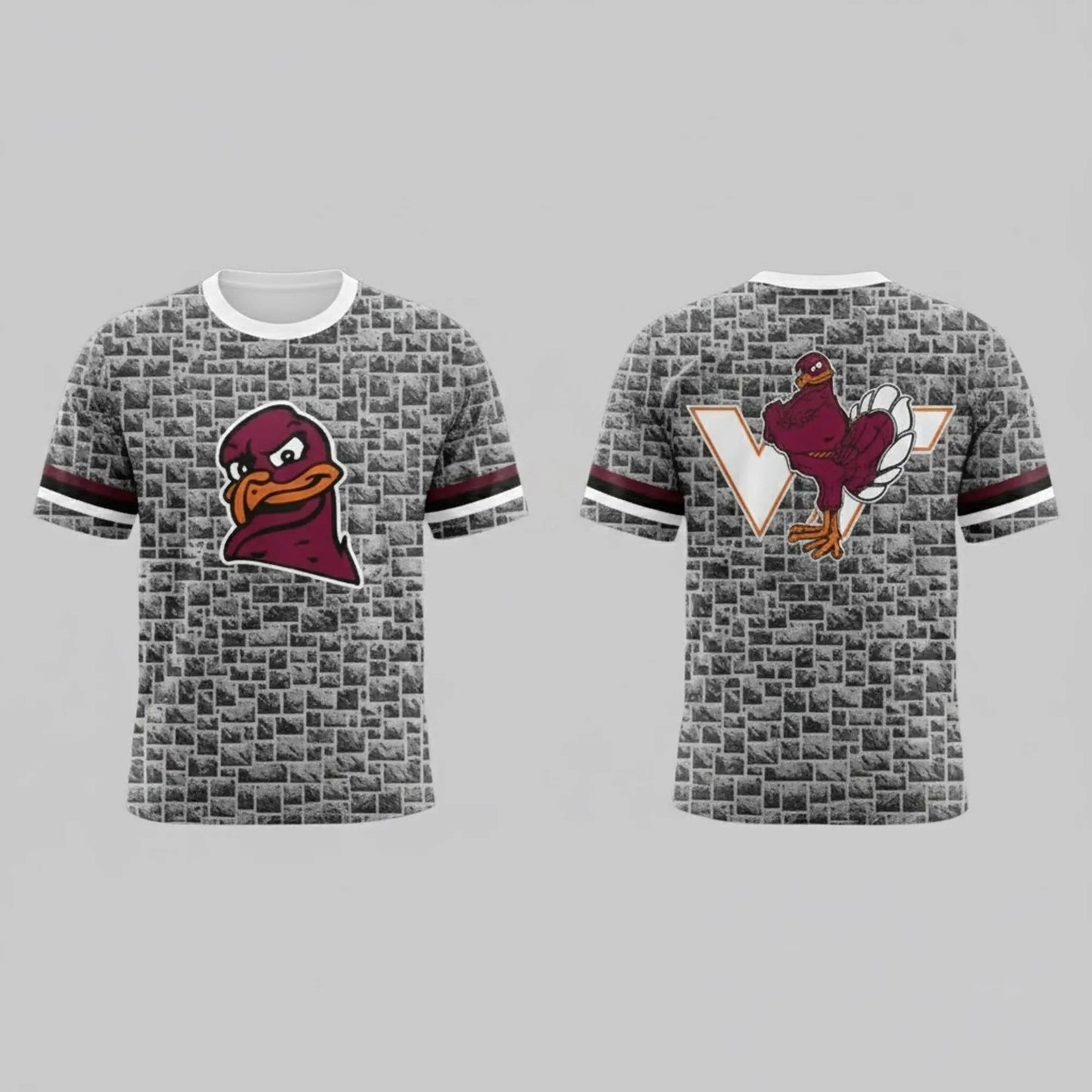 2025 Mascot HokieBird Hokie Stone Virginia Tech Hoodie theclothingtribe