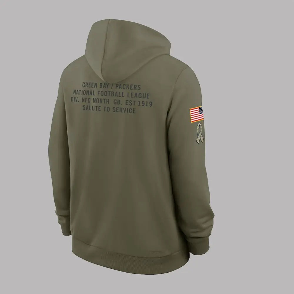 2025 Packers Salute To Service Hoodie theclothingtribe