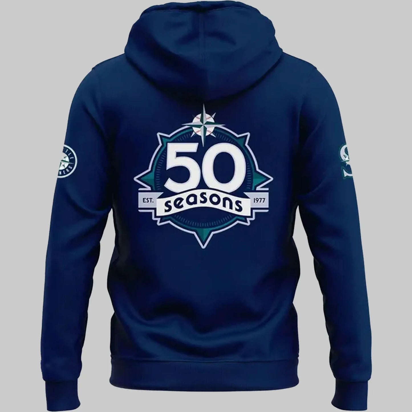 2025 Seattle Mariners 50 Seasons Hoodie theclothingtribe