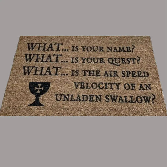 2025 Velocity Of An Unladen Swallow Doormat theclothingtribe