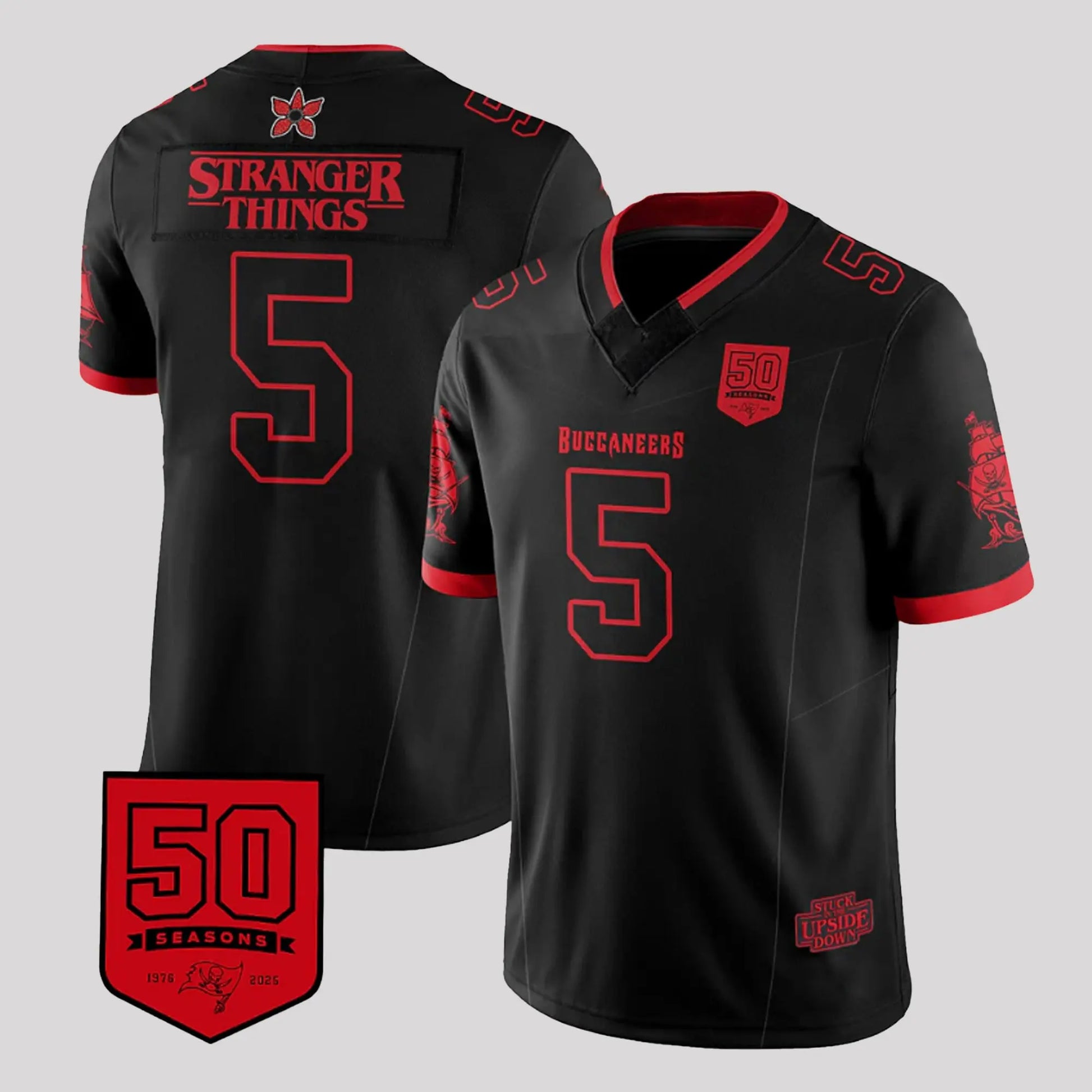 2026 Buccaneers Stranger Things 50th Anniversary Jersey   theclothingtribe