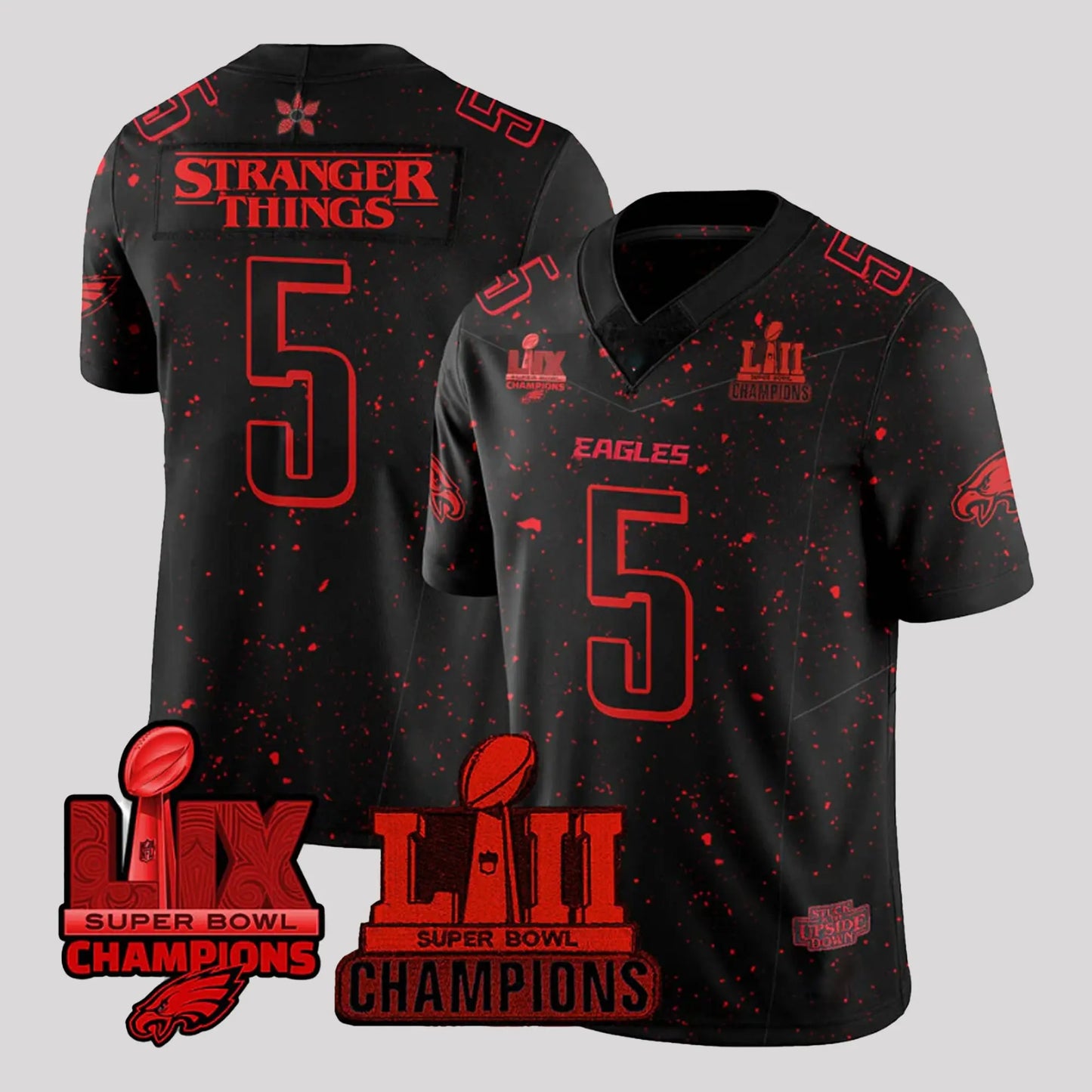 2026 Phi Eagles LIX LII Bowl Champions Jersey   theclothingtribe