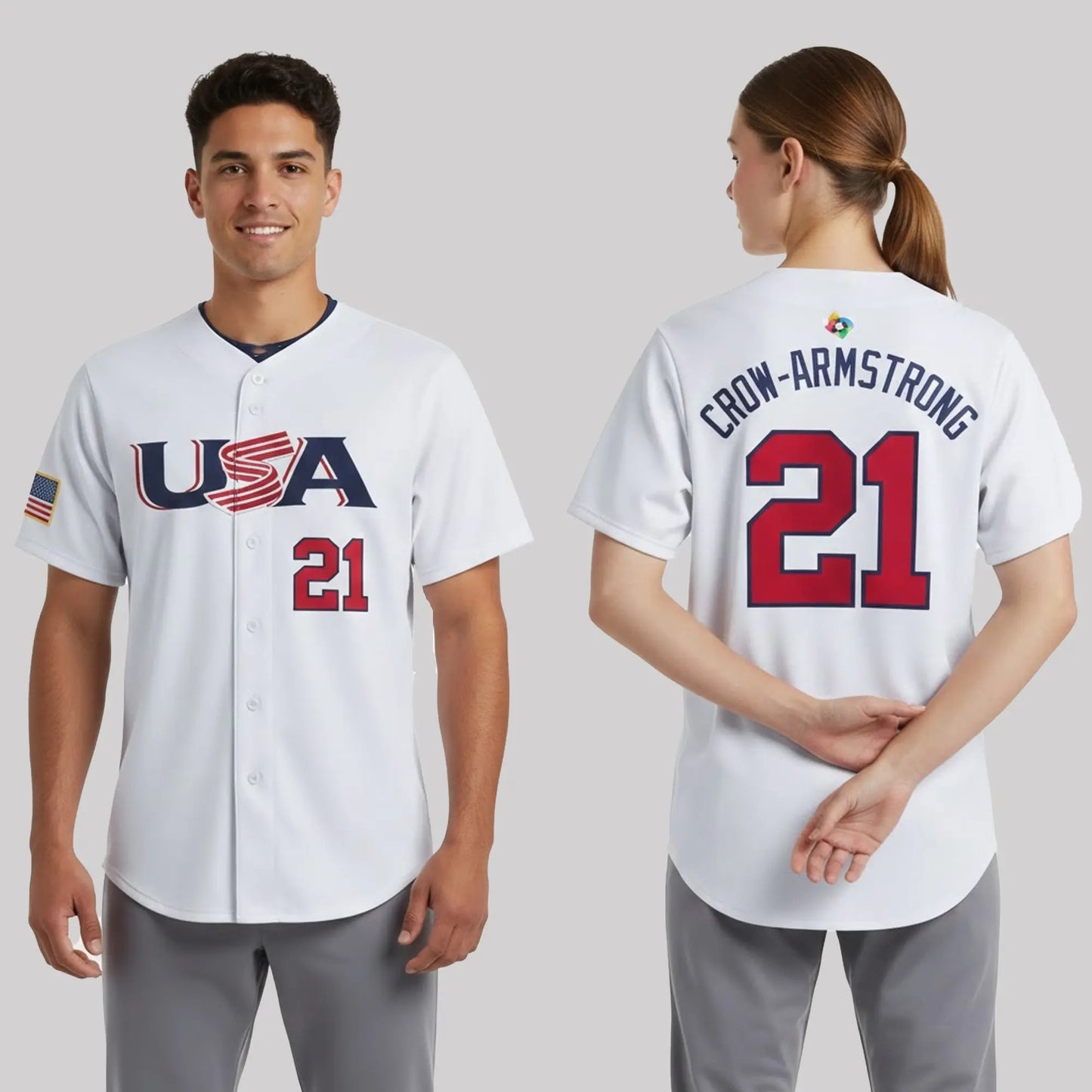 2026 USA World Baseball Crow Armstrong Vapor Jersey   theclothingtribe