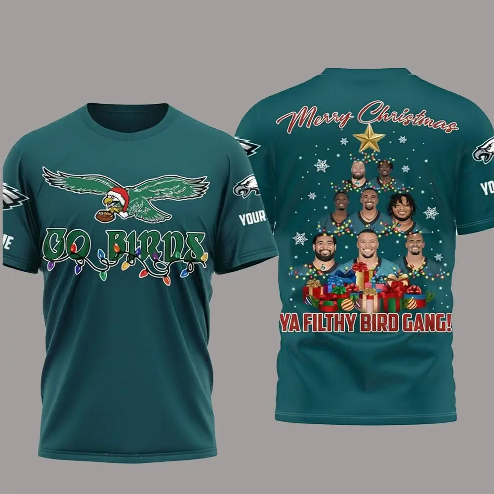 Philadelphia Eagles Merry Christinas Yafilthy Bird Gang Shirt theclothingtribe
