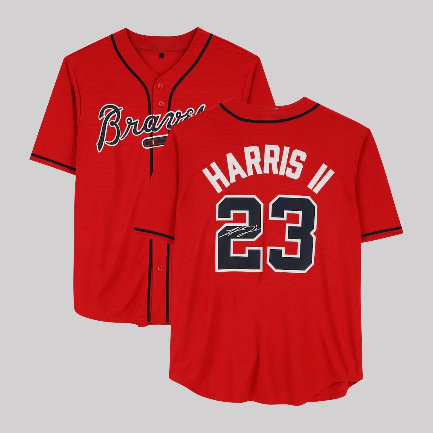 2026 Atlanta Braves Michael Harris II Signature Jersey   theclothingtribe