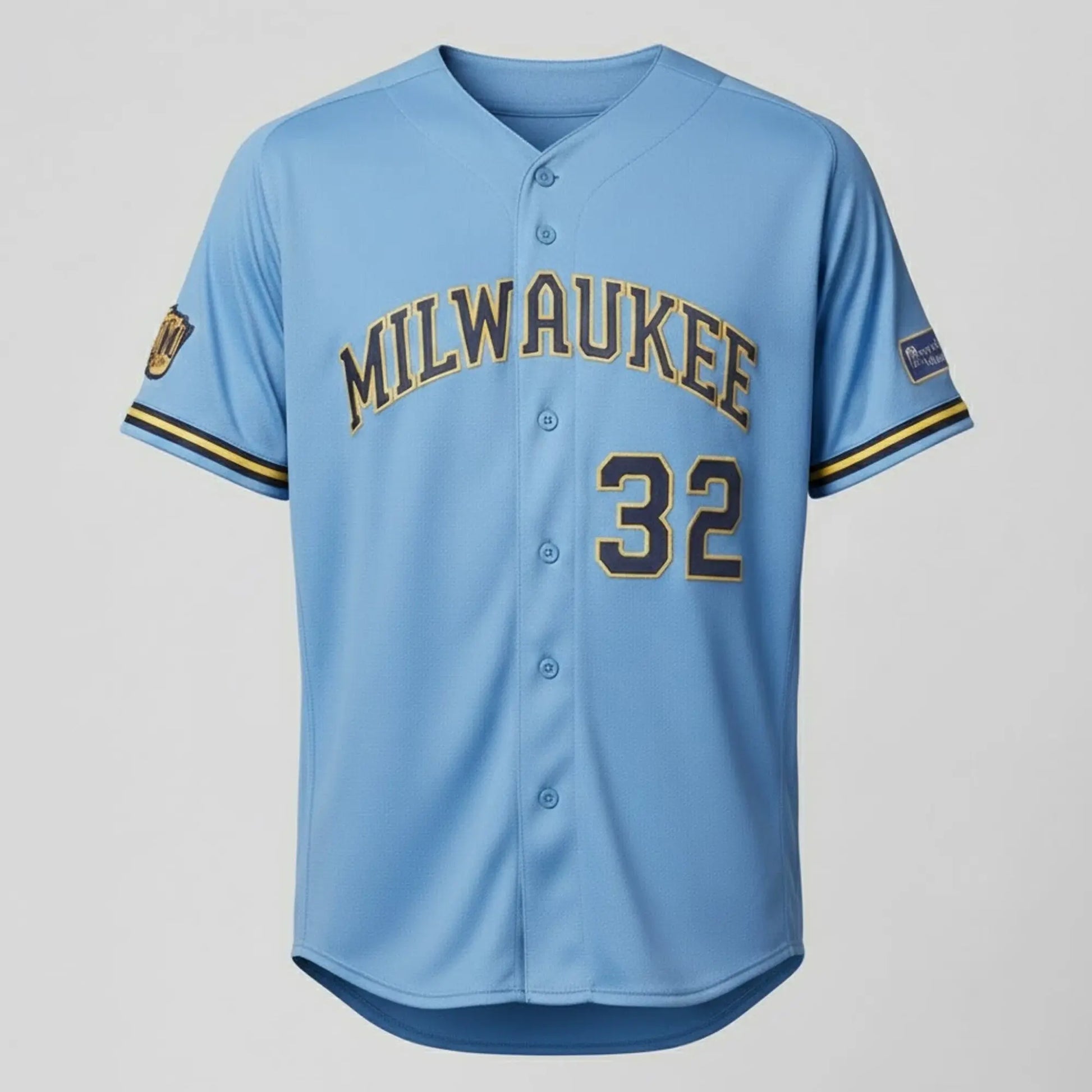 2026 Milwaukee Brewers Powder Blue Road Jersey   theclothingtribe