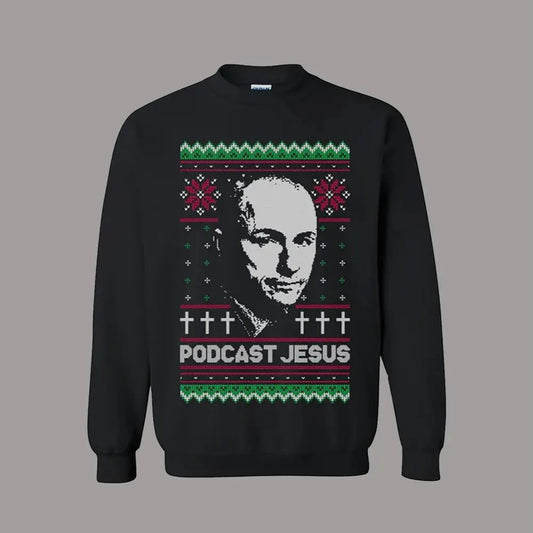2026 Podcast Jesus Ugly Sweater theclothingtribe