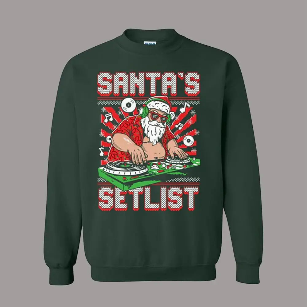 2026 Santa's Setlist Ugly Sweater theclothingtribe