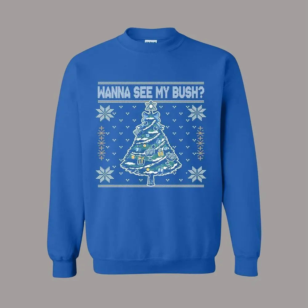 2025 Wanna See My Bush Ugly Sweater theclothingtribe