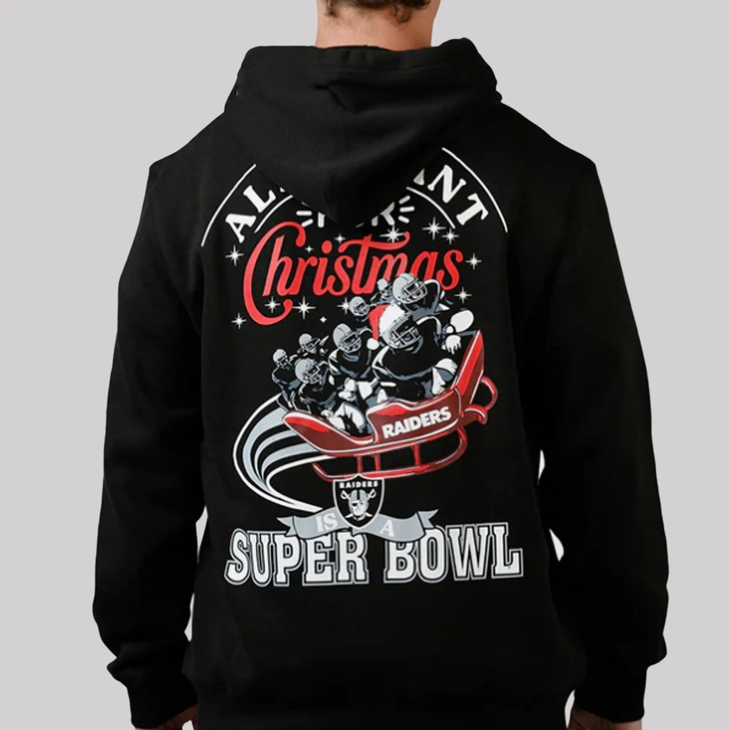 2026 Raiders All I Want For Christmas Hoodie   theclothingtribe