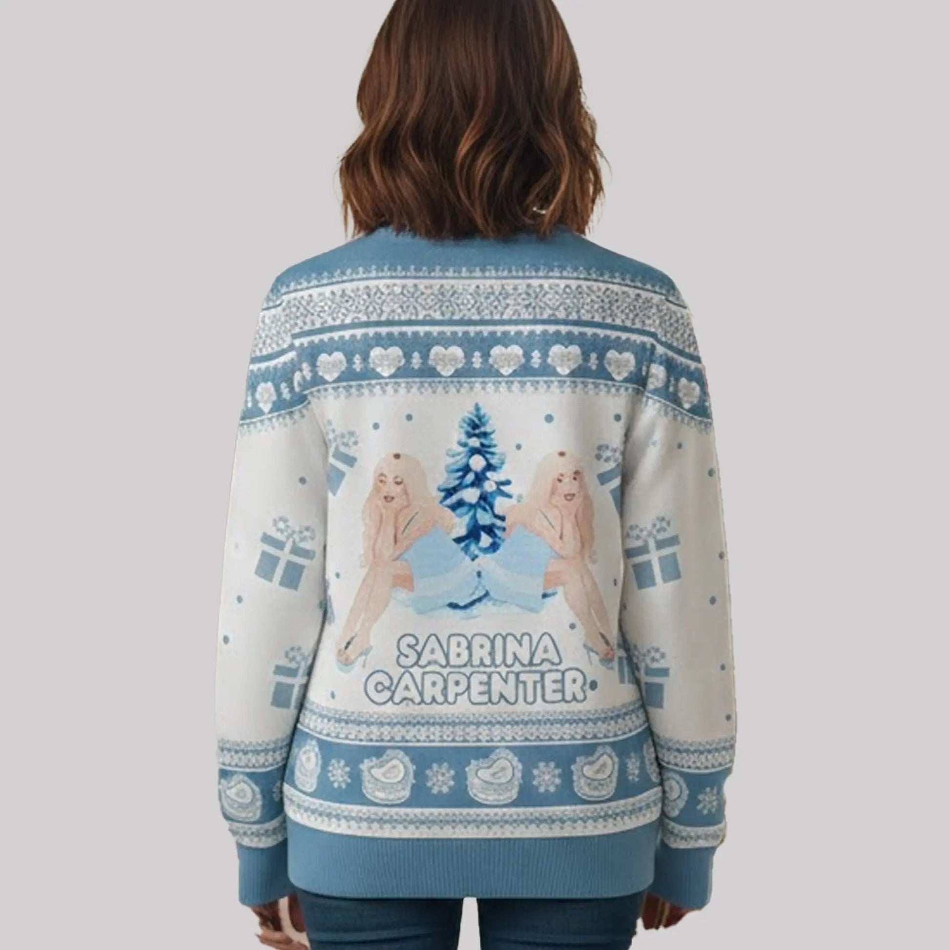 All I Want For Christmas Is Sabrina Ugly Sweater   theclothingtribe