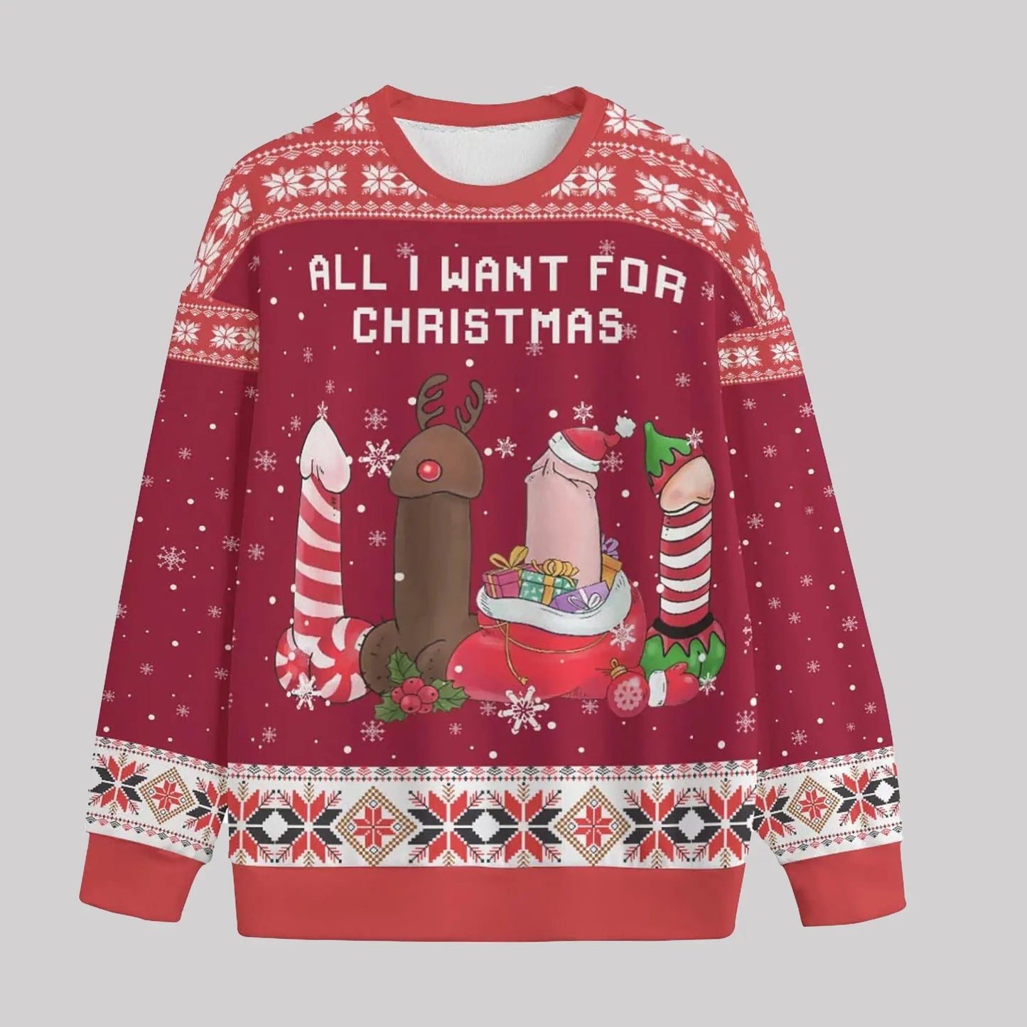 All I Want For Chpistmas Naughty Meme Ugly Christmas Sweater   theclothingtribe