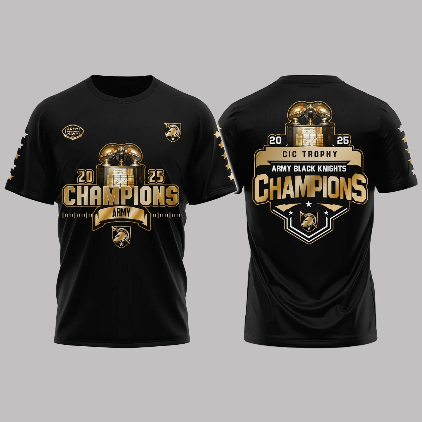 Army Black Knights CIC Trophy Champions 2025 Shirt