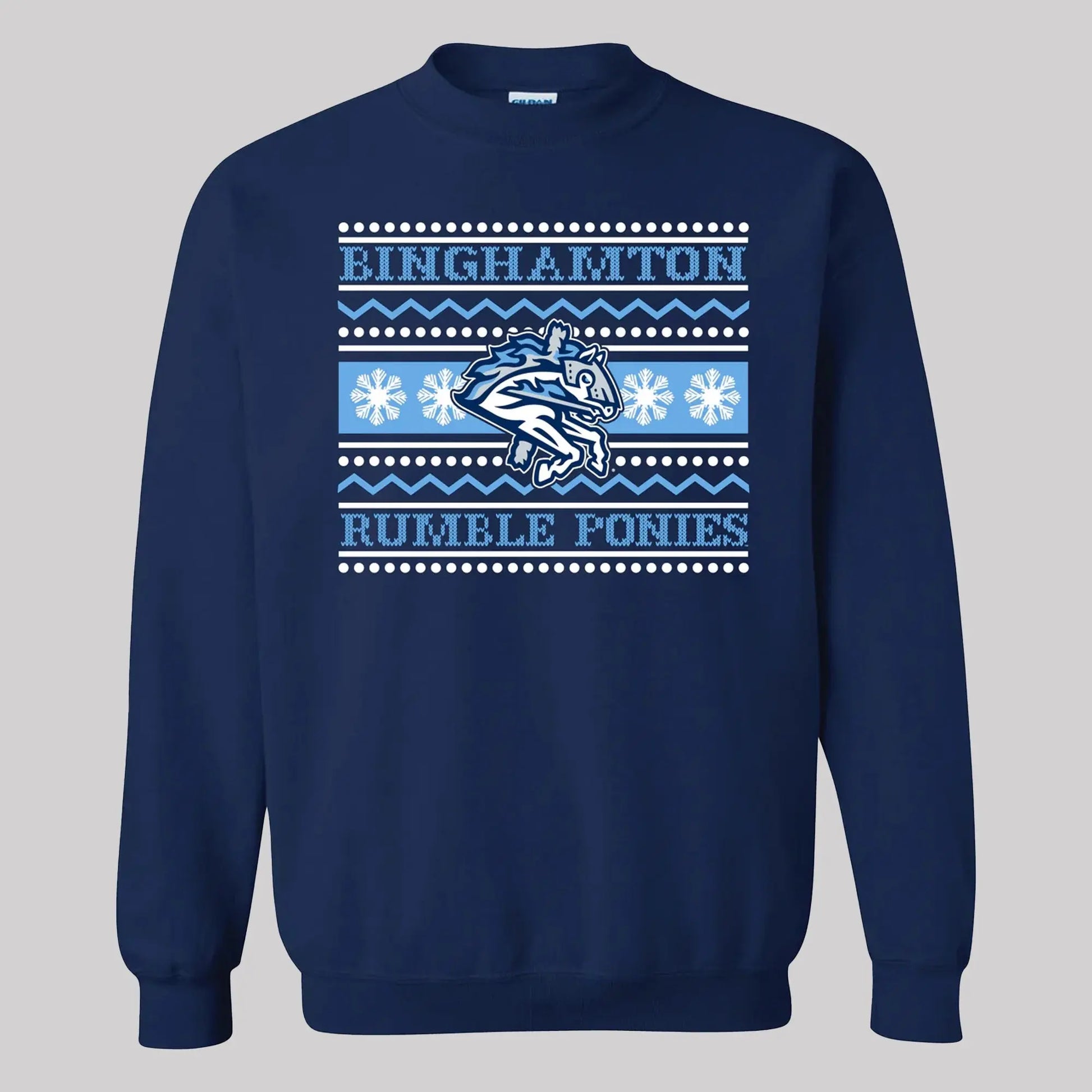 Binghamton Rumble Ponies Ugly Sweater   theclothingtribe