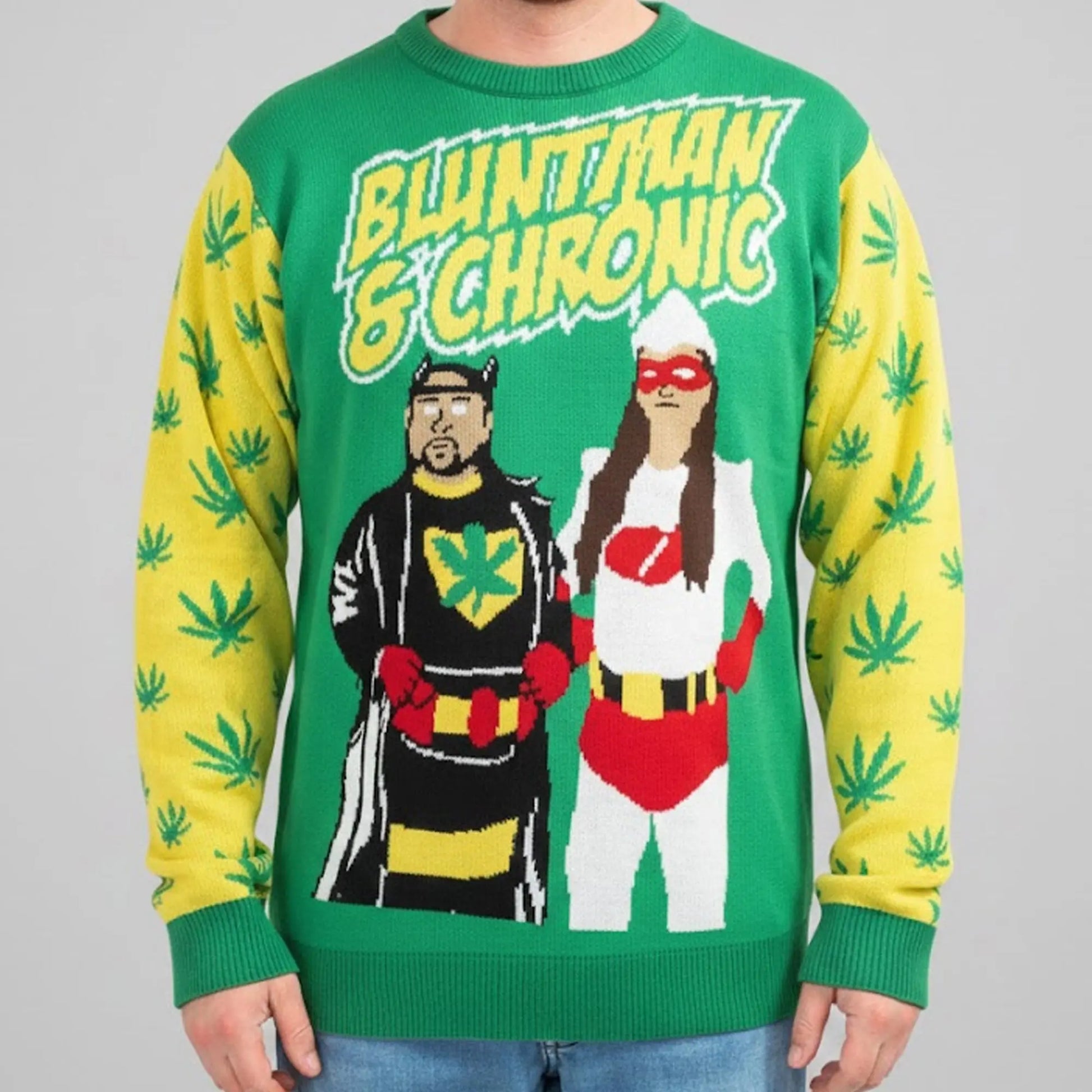Bluntman And Chronic Christmas Ugly Sweater   theclothingtribe