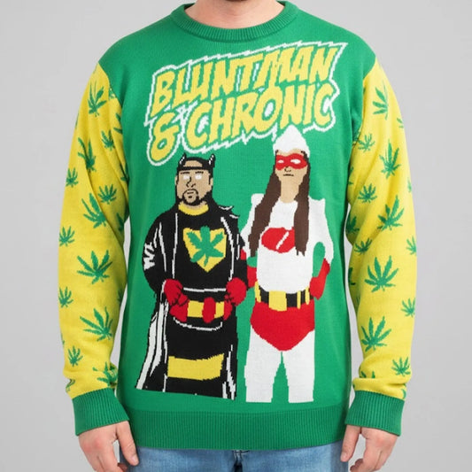 Bluntman And Chronic Christmas Ugly Sweater   theclothingtribe