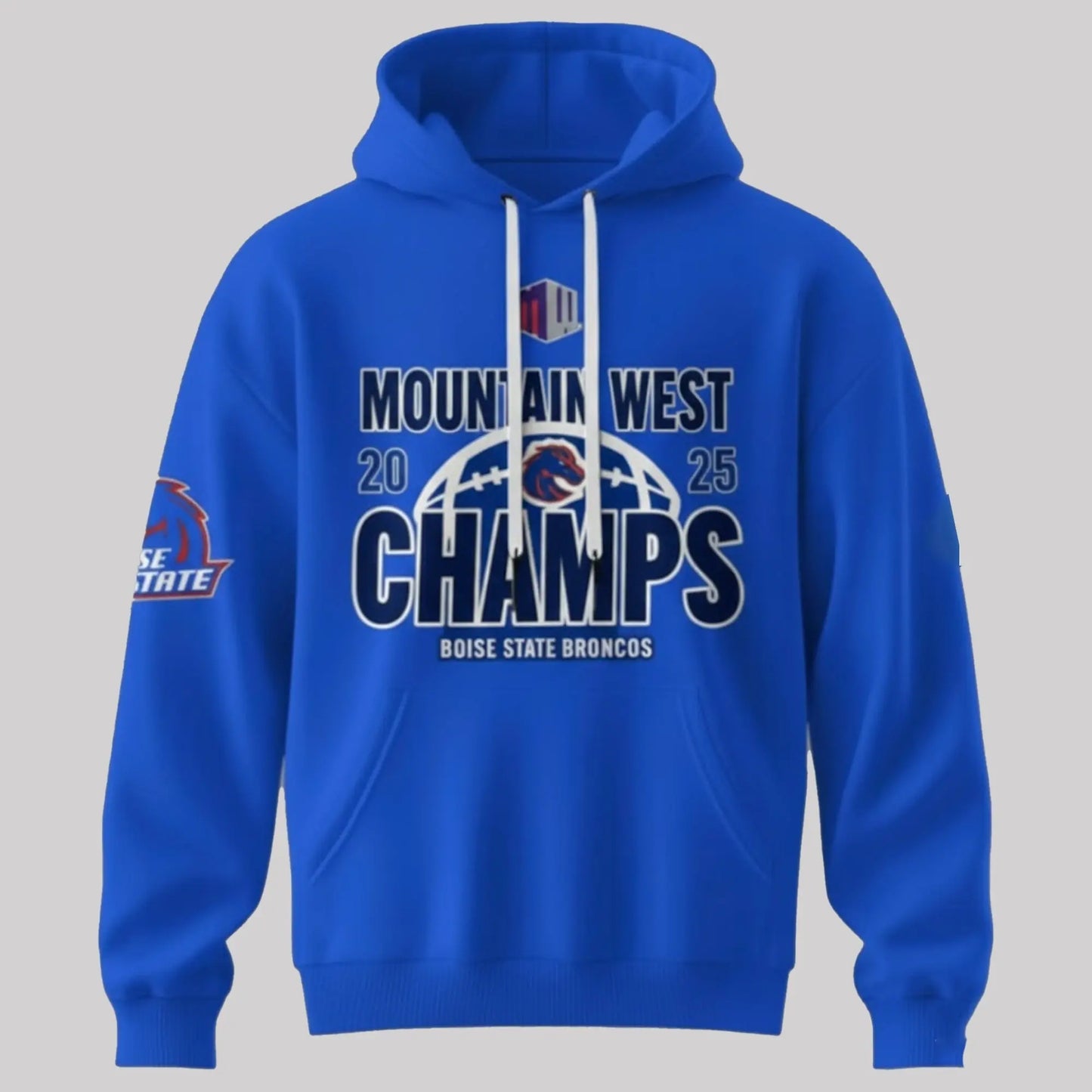 Boise State Broncos Mountain West 2025 Champs Back To Back Hoodie   theclothingtribe