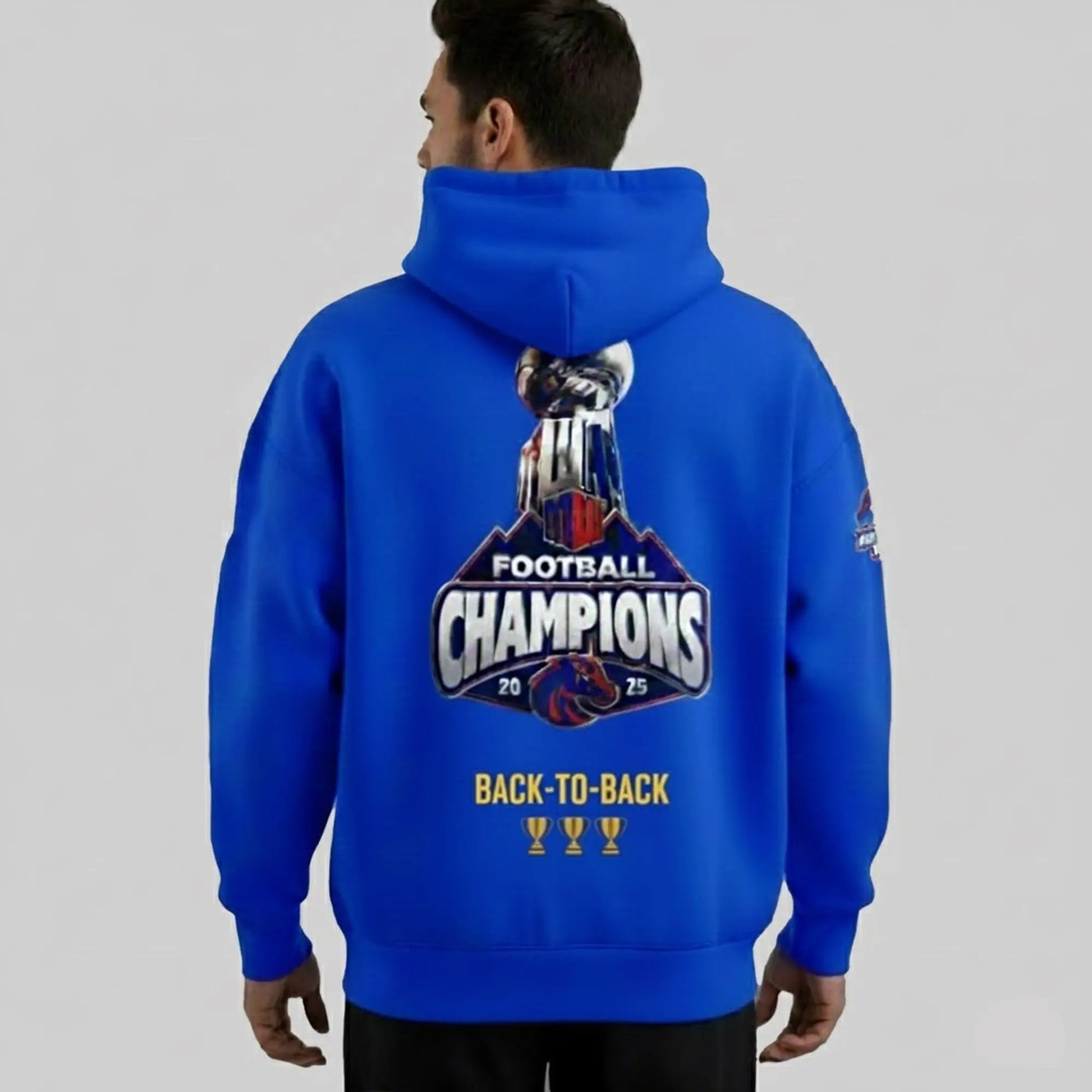 Boise State Broncos Mountain West 2025 Champs Back To Back Hoodie   theclothingtribe