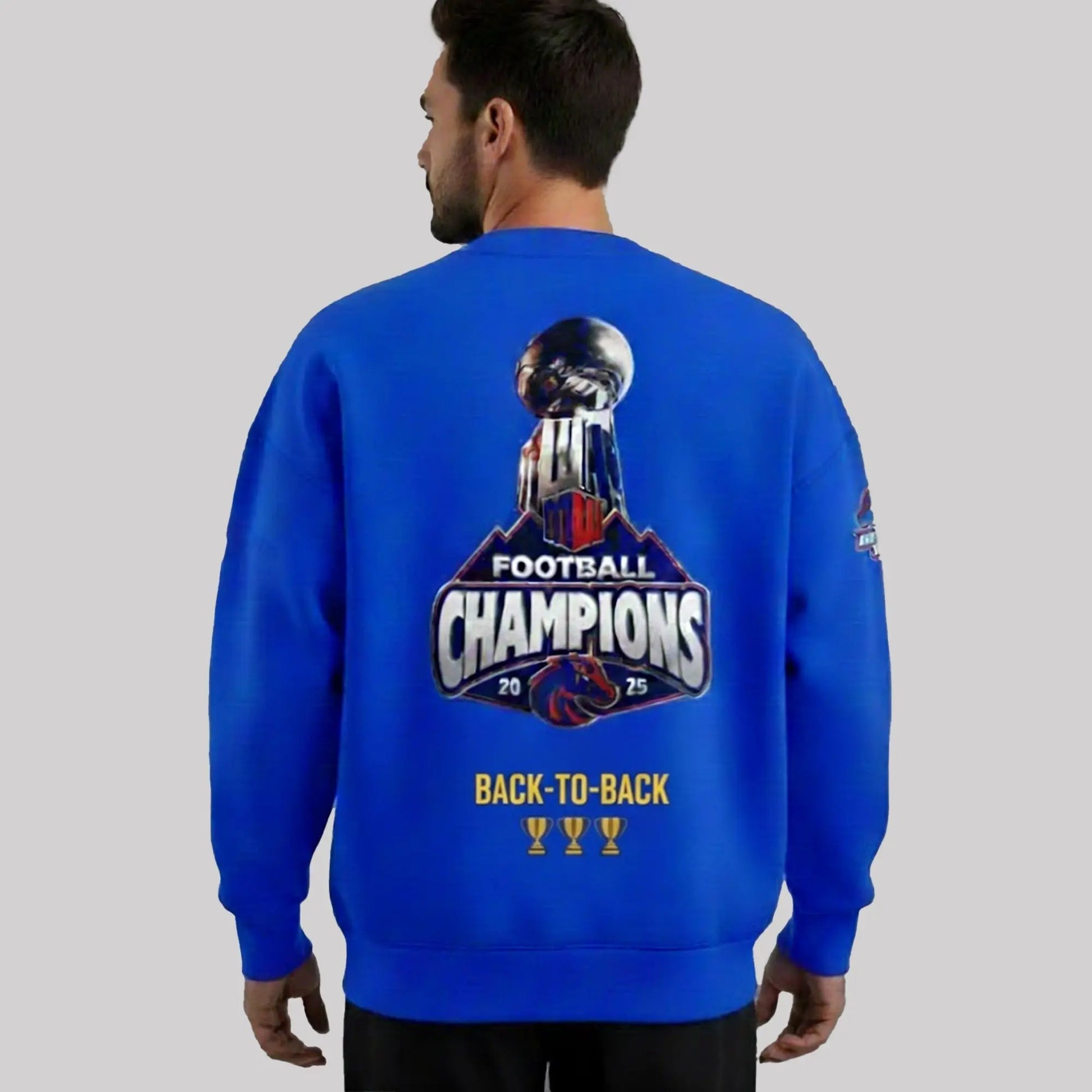 Boise State Broncos Mountain West 2025 Champs Back To Back Hoodie   theclothingtribe