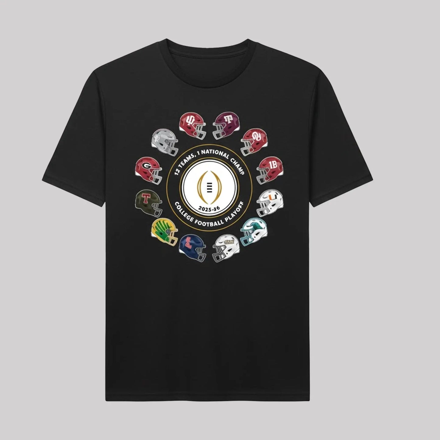 College Football Playoff 2026 12 Teams 1 National Champ Hoodie