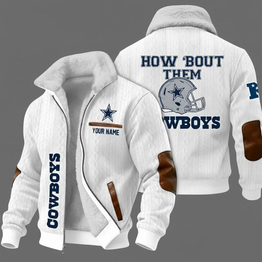 Cowboys How Bout Them Winter Fleece Jacket   theclothingtribe