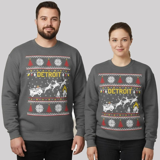 Detroit Dan Skipper Christmas Holiday Sweatshirt