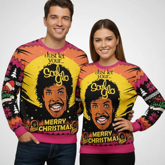 Eriq La Salle Darryl Jenks Soul Glo Merry Christmas Ugly Sweater